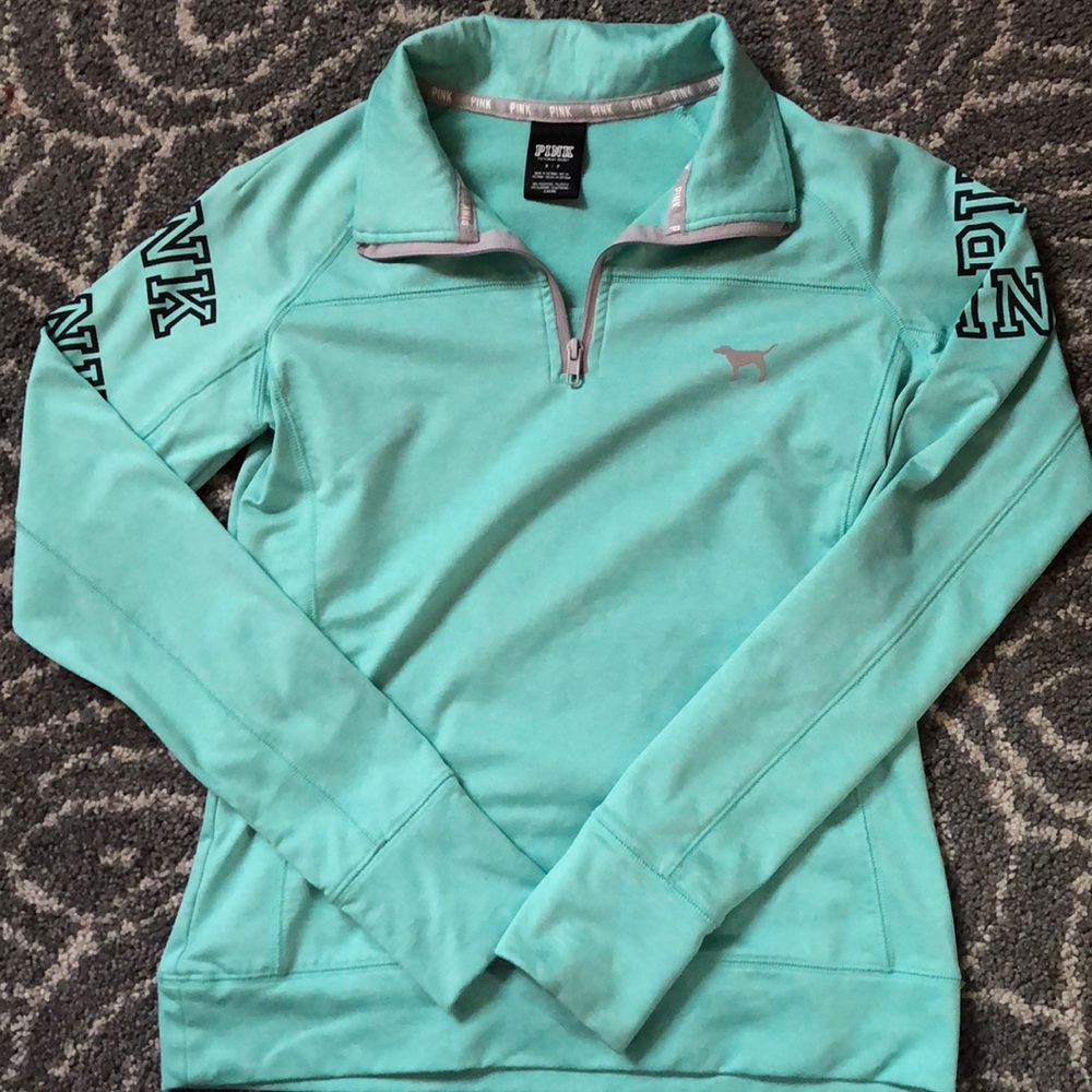 PINK quarter zip pullover